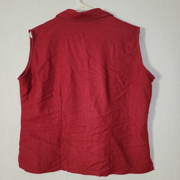 497. Indulgence Vest Red Sz L - Picture 2 of 6